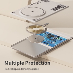 Đế sạc không dây sạc nhanh kiêm giá đỡ điện thoại Rockspace W50 sạc max 15W BH 12 tháng