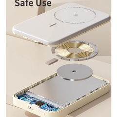 Pin sạc dự phòng không dây kèm giá đỡ điện thoại Rockspace P83 5000mAh sạc nhanh 15W có BH