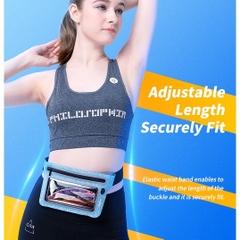 Túi đựng điện thoại đeo thắt lưng chống thấm nước tiện dụng khi tập thể dục có thể điều chỉnh cho nam và nữ