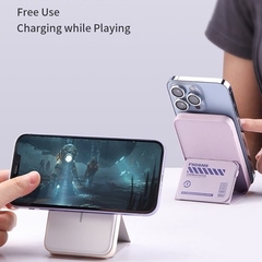 Pin sạc dự phòng không dây kèm giá đỡ điện thoại Rockspace P83 5000mAh sạc nhanh 15W có BH