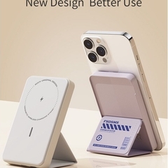 Pin sạc dự phòng không dây kèm giá đỡ điện thoại Rockspace P83 5000mAh sạc nhanh 15W có BH