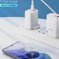 Củ sạc nhanh iPhone Rockspace T51 2 cổng USB-TypeC sạc nhanh 30w sạc ổn định hàng chính hãng bảo hành 12 tháng