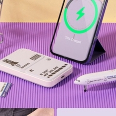 Pin sạc dự phòng không dây kèm giá đỡ điện thoại Rockspace P83 5000mAh sạc nhanh 15W có BH