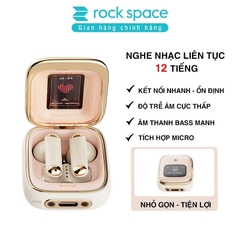 Tai nghe bluetooth không dây nhét tai TWS Rockspace Retro Style có mic chơi game nghe nhạc có BH