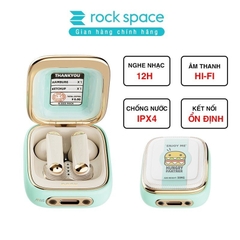 Tai nghe bluetooth không dây nhét tai TWS Rockspace Retro Style có mic chơi game nghe nhạc có BH