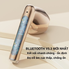 Tai nghe Bluetooth nhét tai không dây TWS Rockspace Lipstick nghe nhạc lên đến 24h hàng chính hãng bảo hành 12 tháng
