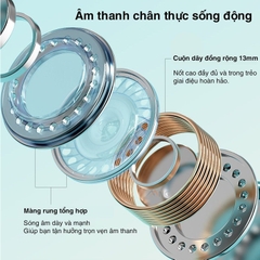 Tai nghe Bluetooth nhét tai không dây TWS Rockspace Lipstick nghe nhạc lên đến 24h hàng chính hãng bảo hành 12 tháng