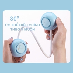 Quạt đeo cổ mini sạc tích điện Rockspace không cánh dùng liên tục 5h 3 chế độ gió hàng chính hãng