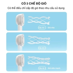 Quạt mini tích điện cầm tay để bàn có 3 tốc độ gió Rockspace mini nhỏ gọn dùng liên tục 6h Hàng chính hãng có BH