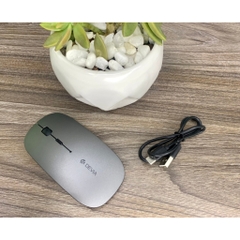 Chuột máy tính Gaming Devia có 2 chế độ kết nối bluetooth và kết nối không dây 2.4G, nhỏ nhẹ pin 400mAh có bảo hành