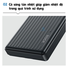 Pin dự phòng PD 20W Rockspace P91 sạc nhanh 10000mAh Hàng chính hãng bảo hành 12 tháng