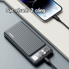 Pin dự phòng PD 20W Rockspace P91 sạc nhanh 10000mAh Hàng chính hãng bảo hành 12 tháng