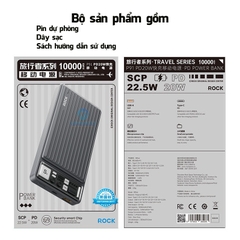 Pin dự phòng PD 20W Rockspace P91 sạc nhanh 10000mAh Hàng chính hãng bảo hành 12 tháng