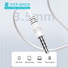 Tai Nghe nhét tai có dây Rockspace ES05 jack 3.5mm có mic nghe nhạc chơi game BH 1 năm