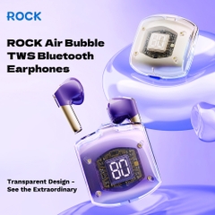 Tai nghe bluetooth không dây nhét tai TWS Rockspace Air Bubble hàng chính hãng BH 12 tháng
