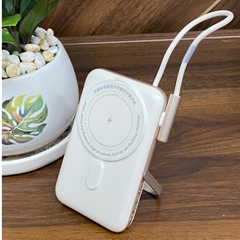 Pin sạc dự phòng không dây Rockspace P20 Pro PD20W Magnetic Holder Wireless tích hợp cáp TypeC dung lượng 10000mAh