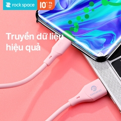 Dây cáp sạc cho iphone Rockspace candy chuẩn lightning độ dài 120cm hàng chính hãng bảo hành 12 tháng