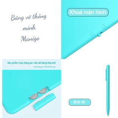 Bảng vẽ tự xoá điện tử vẽ viết thông minh đa sắc Manigo KS0150 màn hình LCD 15" hàng chính hãng