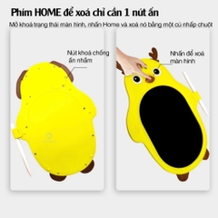 Bảng vẽ tự xóa thông minh đa sắc Manigo KSD01 8.5inch màn hình LCD chống bức xạ ánh sáng an toàn thị lực bảo hành 1 năm