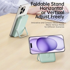 Pin sạc dự phòng không dây Rockspace P20SE kèm giá đỡ điện thoại sạc nhanh PD20W 10000mAh có BH
