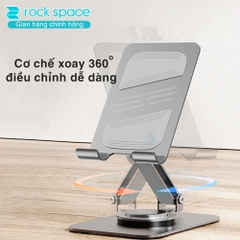 Giá đỡ điện thoại ipad thông minh xoay 360 Rockspace Rotatable chống trượt làm bằng kim loại