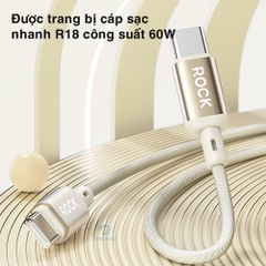 Bộ củ cáp sạc nhanh typeC 30W ROCK Ice²Cube hàng chính hãng Rockspace BH 12 tháng
