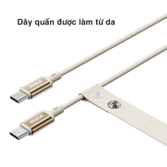 Dây cáp sạc nhanh 100W Rockspce R18 chuẩn typeC to typeC Hàng chính hãng bảo hành 12 tháng
