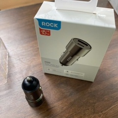 Củ sạc nhanh 15W trên xe hơi ROCKSPACE H20 Dual Port A+C 15W Car Charger Hàng chính hãng BH 2 tháng