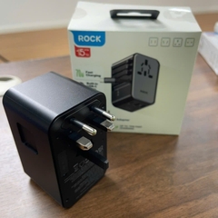 Củ sạc đa năng sạc nhanh PD 70W ROCK PD70W tích hợp cáp sạc nhanh typeC bảo hành 12 tháng