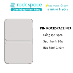 Pin sạc dự phòng không dây kèm giá đỡ điện thoại Rockspace P83 5000mAh sạc nhanh 15W có BH