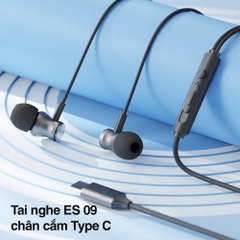 Tai nghe có dây có mic Rockspace ES09 chuẩn cắm TypeC dành cho ip15 samsung huawei xiaomi BH 1 nă