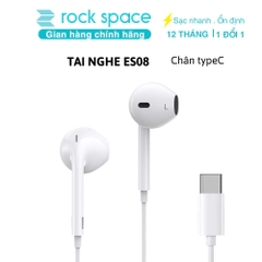 Tai nghe có dây có mic Rockspace ES09 chuẩn cắm TypeC dành cho ip15 samsung huawei xiaomi BH 1 nă