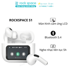 Tai nghe bluetooth không dây nhét tai Rockspace S1 TWS có mic dùng liên tục 5h BH 12 tháng