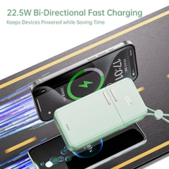 Pin sạc dự phòng Y18 Rockspace sạc nhanh 20000mAh tích hợp cáp sạc lightning bảo hành 12 tháng