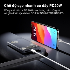 Pin sạc dự phòng không dây 10000mAh sạc nhanh PD 20W Rockspace Retro Magnetic Wireless BH 12 tháng