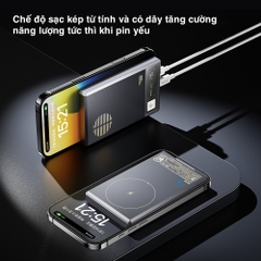 Pin sạc dự phòng không dây 10000mAh sạc nhanh PD 20W Rockspace Retro Magnetic Wireless BH 12 tháng