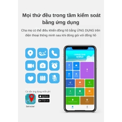 Đồng hồ thông minh định vị trẻ em Manigo M89 Lắp sim nghe gọi độc lập call video chống nước