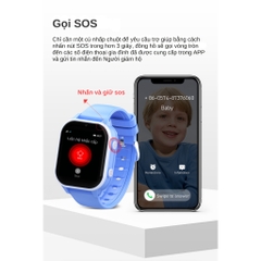 Đồng hồ thông minh định vị trẻ em Manigo M89 Lắp sim nghe gọi độc lập call video chống nước