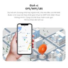Đồng hồ thông minh trẻ em Manigo MT56 lắp sim nghe goi định vị call video cảnh báo nguy hiểm