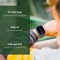 Đồng hồ thông minh trẻ em Manigo MT56 lắp sim nghe goi định vị call video cảnh báo nguy hiểm