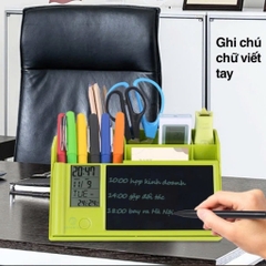 Hộp đựng bút cao cấp Manigo P01001 kèm bảng vẽ tự xóa đồng hồ xem giờ tiện dụng cho bé yêu học tập