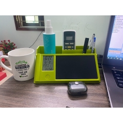 Hộp đựng bút cao cấp Manigo P01001 kèm bảng vẽ tự xóa đồng hồ xem giờ tiện dụng cho bé yêu học tập