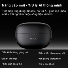 Tai nghe AI bluetooth không dây kẹp tai ROCKSPACE EB200 TWS Smart Earphones hàng chính hãng có BH