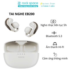 Tai nghe AI bluetooth không dây kẹp tai ROCKSPACE EB200 TWS Smart Earphones hàng chính hãng có BH