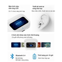Tai nghe bluetooth không dây nhét tai Rockspace S1 TWS có mic dùng liên tục 5h BH 12 tháng