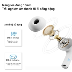 Tai nghe bluetooth không dây nhét tai Rockspace S1 TWS có mic dùng liên tục 5h BH 12 tháng