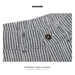Stripe Curved Pants