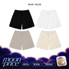 Pleated Khaki Shorts
