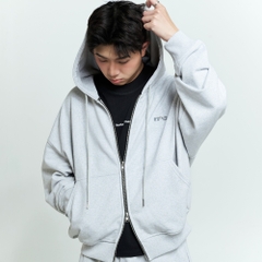 Metal Logo Zipper Hoodie