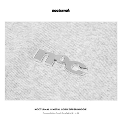 Metal Logo Zipper Hoodie